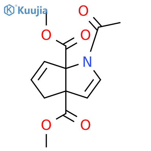 Cyclopenta[b]pyrrole-3a,6a(1H,4H)-dicarboxylic acid, 1-acetyl-, 3a,6a-dimethyl ester structure
