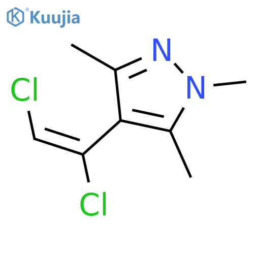 1H-Pyrazole, 4-(1,2-dichloroethenyl)-1,3,5-trimethyl- structure