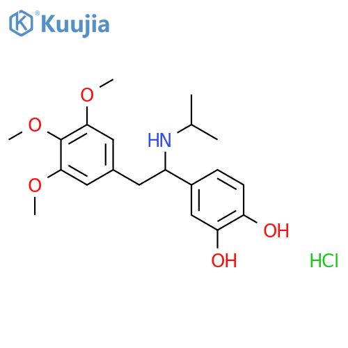 1,2-Benzenediol, 4-[1-[(1-methylethyl)amino]-2-(3,4,5-trimethoxyphenyl)ethyl]-, hydrochloride (9CI) structure