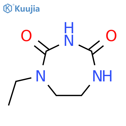 1H-1,3,5-Triazepine-2,4(3H,5H)-dione, 1-ethyldihydro- structure
