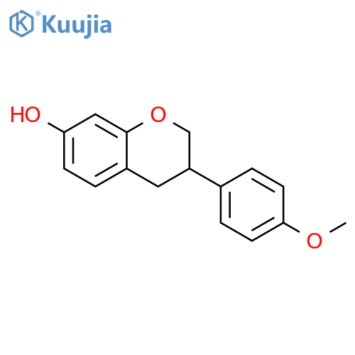 (3S)-3-(4-methoxyphenyl)-3,4-dihydro-2H-chromen-7-ol structure