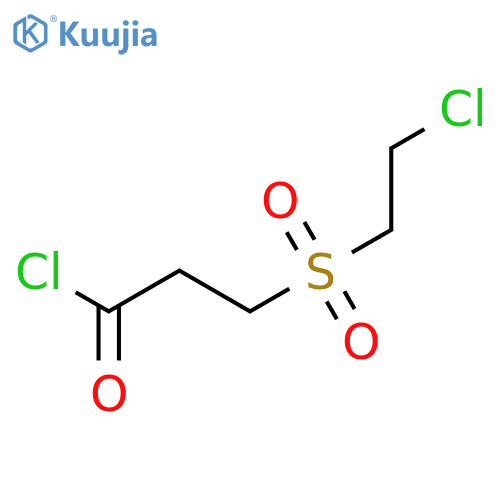 3-(2-chloroethanesulfonyl)propanoyl chloride structure