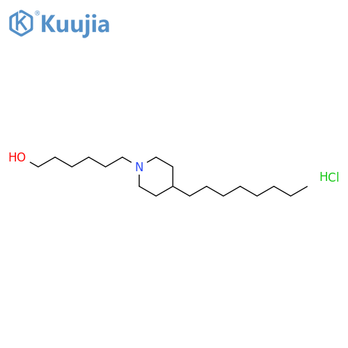 1-Piperidinehexanol, 4-octyl-, hydrochloride structure
