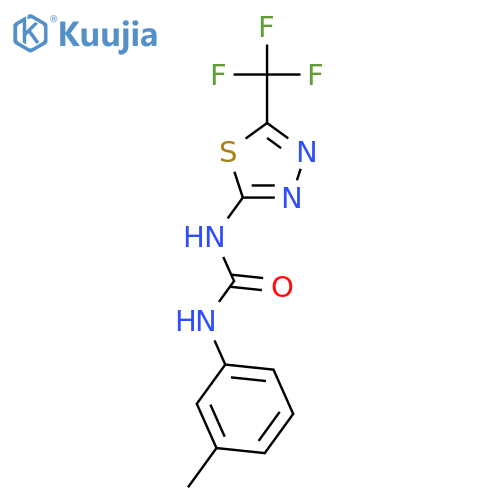 Urea, N-(3-methylphenyl)-N'-[5-(trifluoromethyl)-1,3,4-thiadiazol-2-yl]- structure