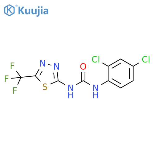 Urea,N-(2,4-dichlorophenyl)-N'-[5-(trifluoromethyl)-1,3,4-thiadiazol-2-yl]- structure