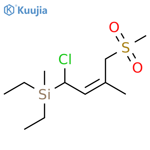 Silane, [1-chloro-3-methyl-4-(methylsulfonyl)-2-butenyl]diethylmethyl-,(Z)- structure