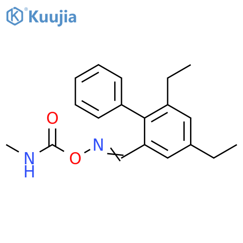 [1,1'-Biphenyl]-2-carboxaldehyde, 4,6-diethyl-, O-[(methylamino)carbonyl]oxime (9CI) structure