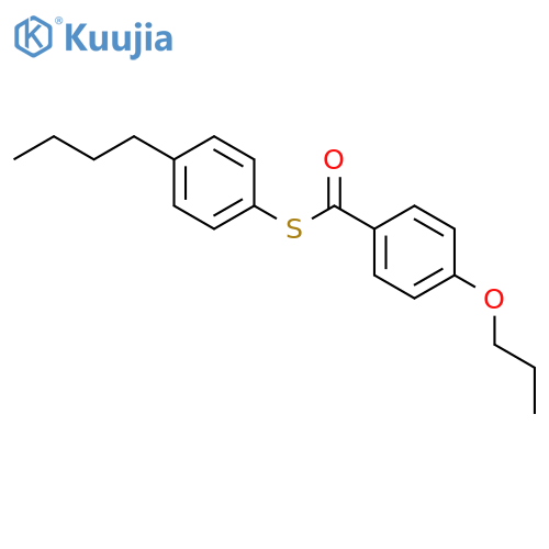 Benzenecarbothioic acid, 4-propoxy-, S-(4-butylphenyl) ester structure