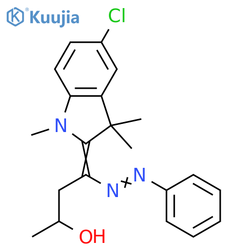 2-Butanol,4-(5-chloro-1,3-dihydro-1,3,3-trimethyl-2H-indol-2-ylidene)-4-(phenylazo)- structure