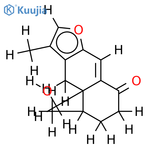 6beta-6-Hydroxyfuranoeremophil-9-en-1-one structure