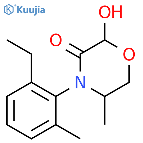 4-(2-Ethyl-6-methylphenyl)-2-hydroxy-5-methyl-3-morpholinone structure