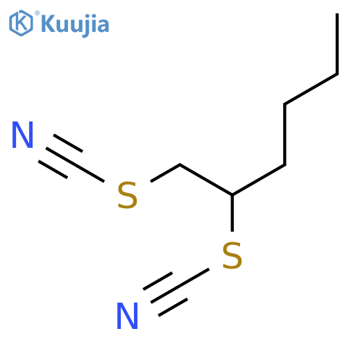 1-thiocyanatohexan-2-yl Thiocyanate structure