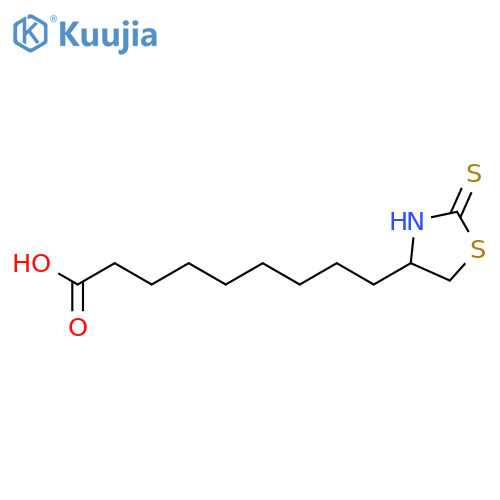 4-Thiazolidinenonanoic acid, 2-thioxo- structure