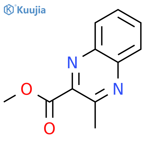 2-Quinoxalinecarboxylic acid, 3-methyl-, methyl ester structure