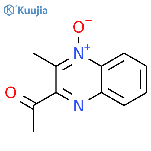 1-(3-Methyl-4-oxido-2-quinoxalinyl)ethanone structure