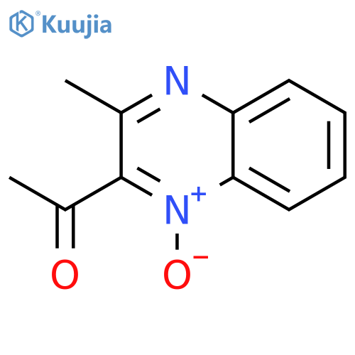 1-(3-Methyl-1-oxido-2-quinoxalinyl)-ethanone structure