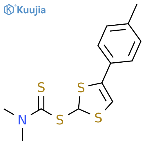 Carbamodithioic acid, dimethyl-, 4-(4-methylphenyl)-1,3-dithiol-2-ylester structure