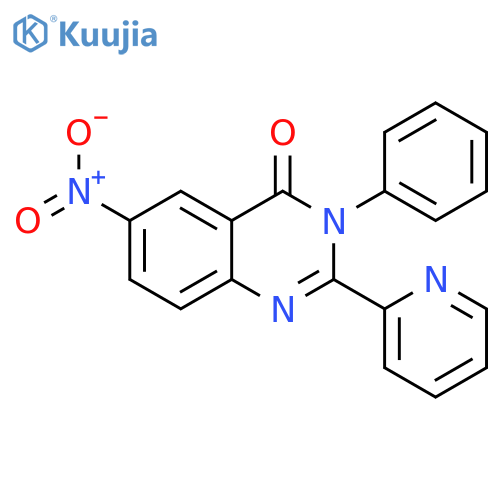 4(3H)-Quinazolinone, 6-nitro-3-phenyl-2-(2-pyridinyl)- structure