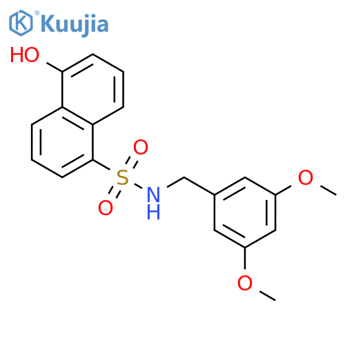 1-NAPHTHALENESULFONAMIDE, N-[(3,5-DIMETHOXYPHENYL)METHYL]-5-HYDROXY- structure