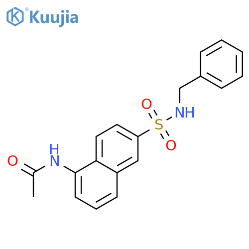 ACETAMIDE, N-[6-[[(PHENYLMETHYL)AMINO]SULFONYL]-1-NAPHTHALENYL]- structure