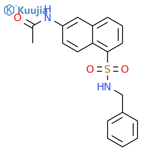 ACETAMIDE, N-[5-[[(PHENYLMETHYL)AMINO]SULFONYL]-2-NAPHTHALENYL]- structure