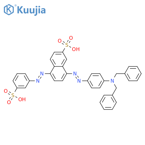 2-Naphthalenesulfonic acid,8-[[4-[bis(phenylmethyl)amino]phenyl]azo]-5-[(3-sulfophenyl)azo]- structure