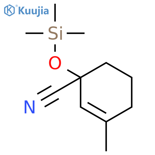2-CYCLOHEXENE-1-CARBONITRILE, 3-METHYL-1-[(TRIMETHYLSILYL)OXY]- structure