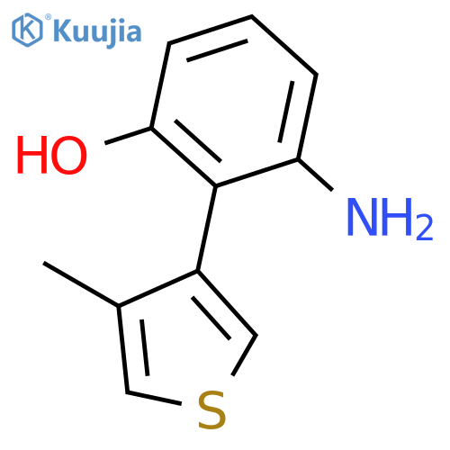 PHENOL, 3-AMINO-2-(4-METHYL-3-THIENYL)- structure