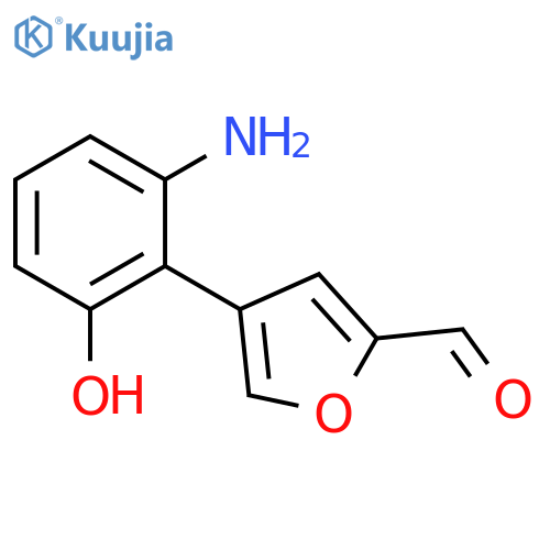 2-FURANCARBOXALDEHYDE, 4-(2-AMINO-6-HYDROXYPHENYL)- structure