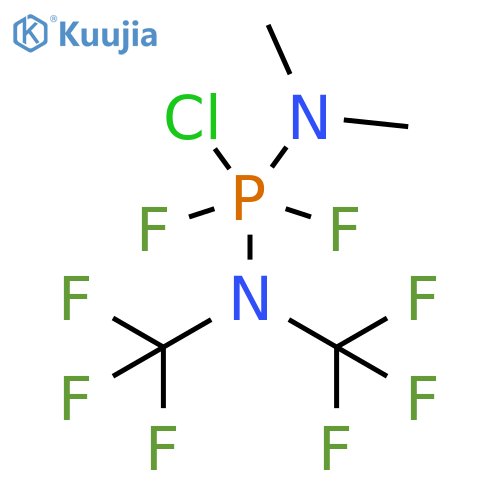 Phosphoranediamine,1-chloro-1,1-difluoro-N,N-dimethyl-N',N'-bis(trifluoromethyl)- structure
