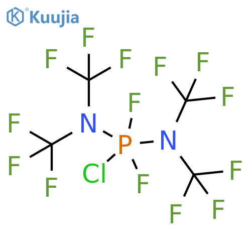 Phosphoranediamine,1-chloro-1,1-difluoro-N,N,N',N'-tetrakis(trifluoromethyl)- structure