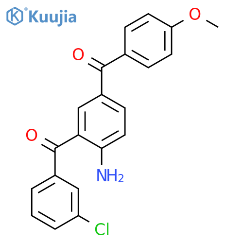 Methanone, [4-amino-3-(3-chlorobenzoyl)phenyl](4-methoxyphenyl)- structure