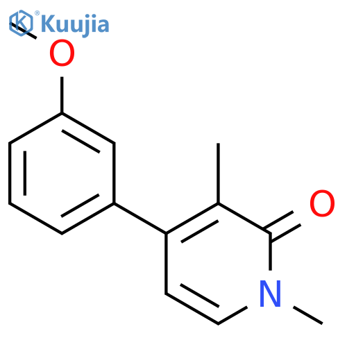 2(1H)-Pyridinone, 4-(3-methoxyphenyl)-1,3-dimethyl- structure