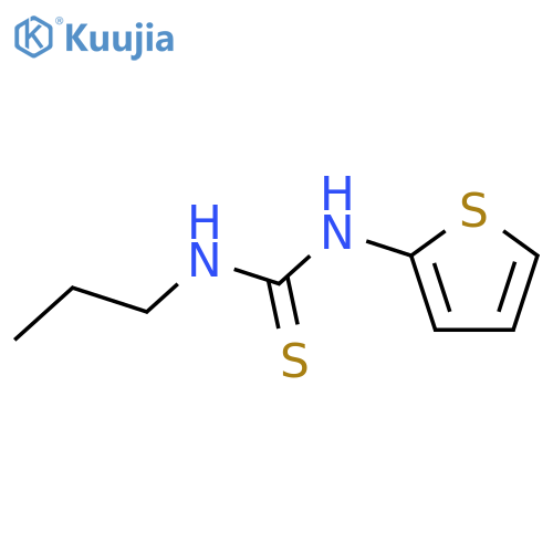 Thiourea, N-propyl-N'-2-thienyl- structure