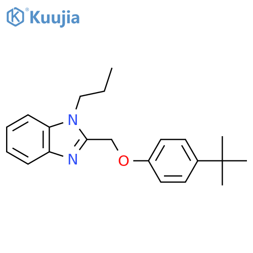 2-(4-tert-butylphenoxy)methyl-1-propyl-1H-1,3-benzodiazole structure