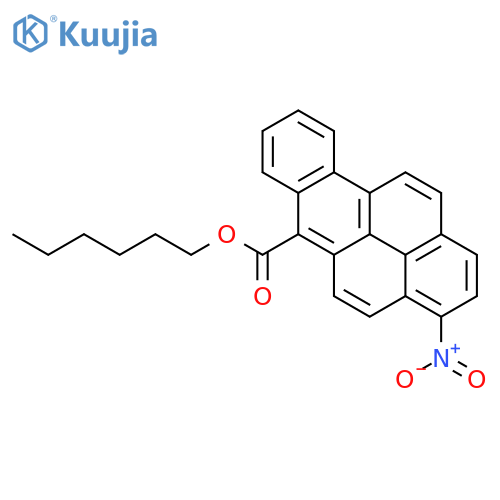 BENZO[A]PYRENE-6-CARBOXYLIC ACID, 3-NITRO-, HEXYL ESTER structure