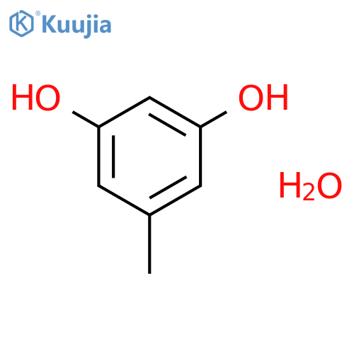 5-Methylbenzene-1,3-diol hydrate structure