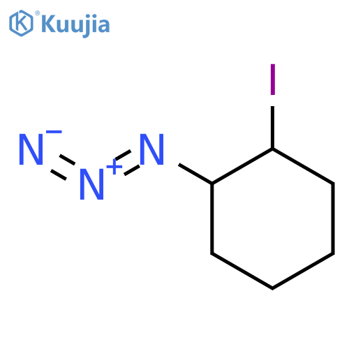 Cyclohexane, 1-azido-2-iodo-, cis- structure