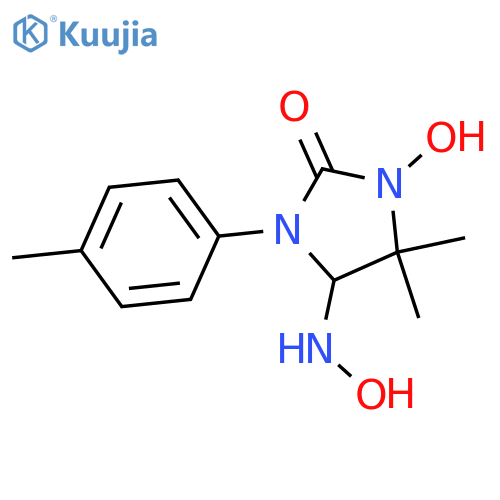 2-Imidazolidinone,3-hydroxy-5-(hydroxyamino)-4,4-dimethyl-1-(4-methylphenyl)- structure