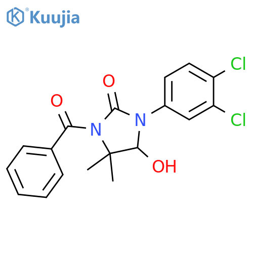 2-Imidazolidinone,3-benzoyl-1-(3,4-dichlorophenyl)-5-hydroxy-4,4-dimethyl- structure