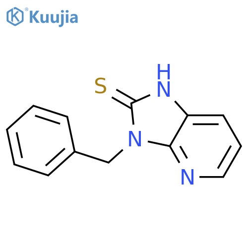 2H-Imidazo[4,5-b]pyridine-2-thione, 1,3-dihydro-3-(phenylmethyl)- structure