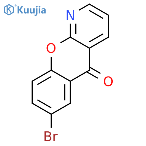 5H-[1]Benzopyrano[2,3-b]pyridin-5-one, 7-bromo- structure