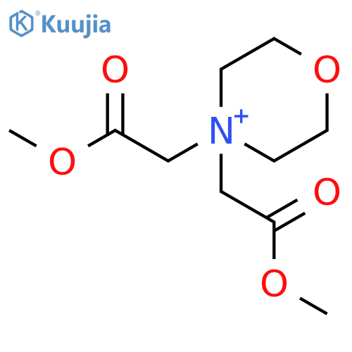Morpholinium, 4,4-bis(2-methoxy-2-oxoethyl)- structure