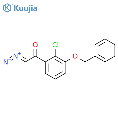 Ethanone, 1-[2-chloro-3-(phenylmethoxy)phenyl]-2-diazo- structure