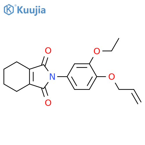 1H-Isoindole-1,3(2H)-dione, 2-[3-ethoxy-4-(2-propen-1-yloxy)phenyl]-4,5,6,7-tetrahydro- structure