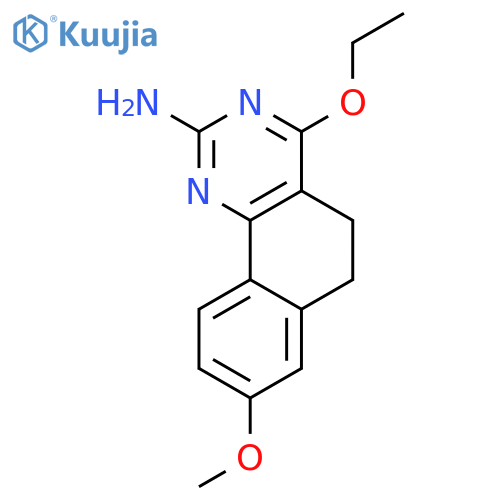 Benzo[h]quinazolin-2-amine, 4-ethoxy-5,6-dihydro-8-methoxy- structure