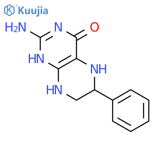 4(1H)-Pteridinone, 2-amino-5,6,7,8-tetrahydro-6-phenyl- structure