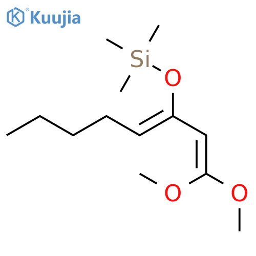 Silane, [[1-(2,2-dimethoxyethenyl)-1-hexenyl]oxy]trimethyl- structure
