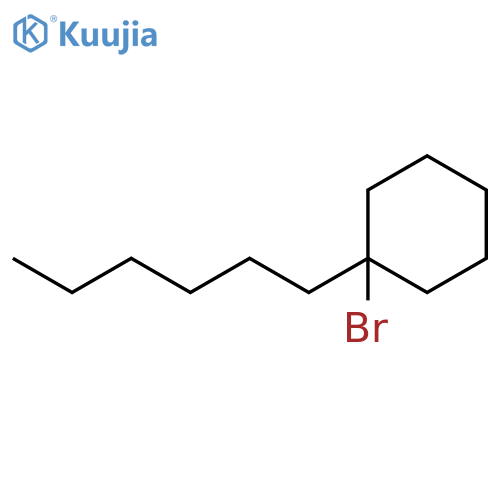 Cyclohexane, 1-bromo-1-hexyl- structure