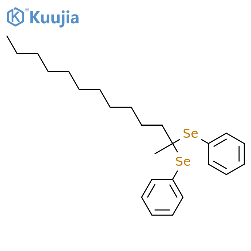 Benzene, 1,1'-[(1-methyldodecylidene)bis(seleno)]bis- structure